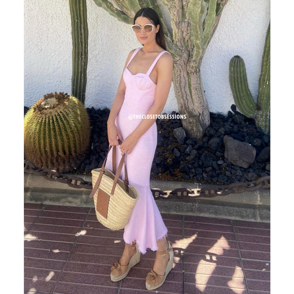 RARE!!! ZARA BLOGGER FAVE!!! Frayed Hem Midi Dress NWT - Picture 13 of 16